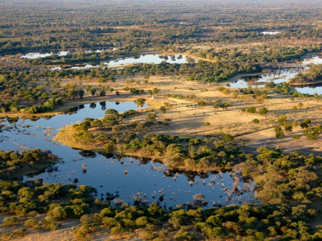 Rundflug übers Okavangodelta - Botswana