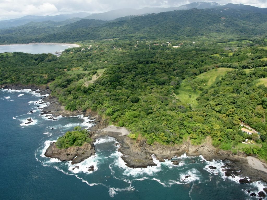 Blick auf die Landschaft aus dem Gyrocopter - Costa Rica