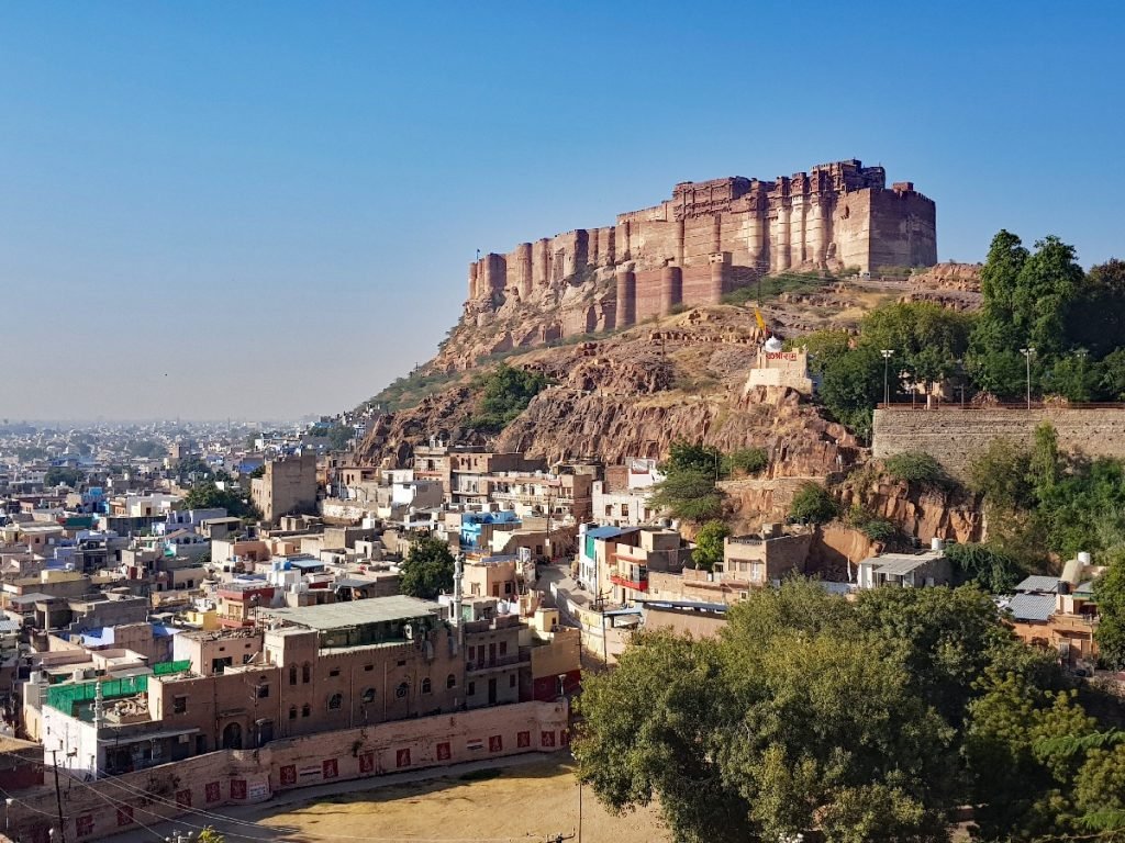 Blick auf die Mehrangarh-Festung in Jodhpur - Indien