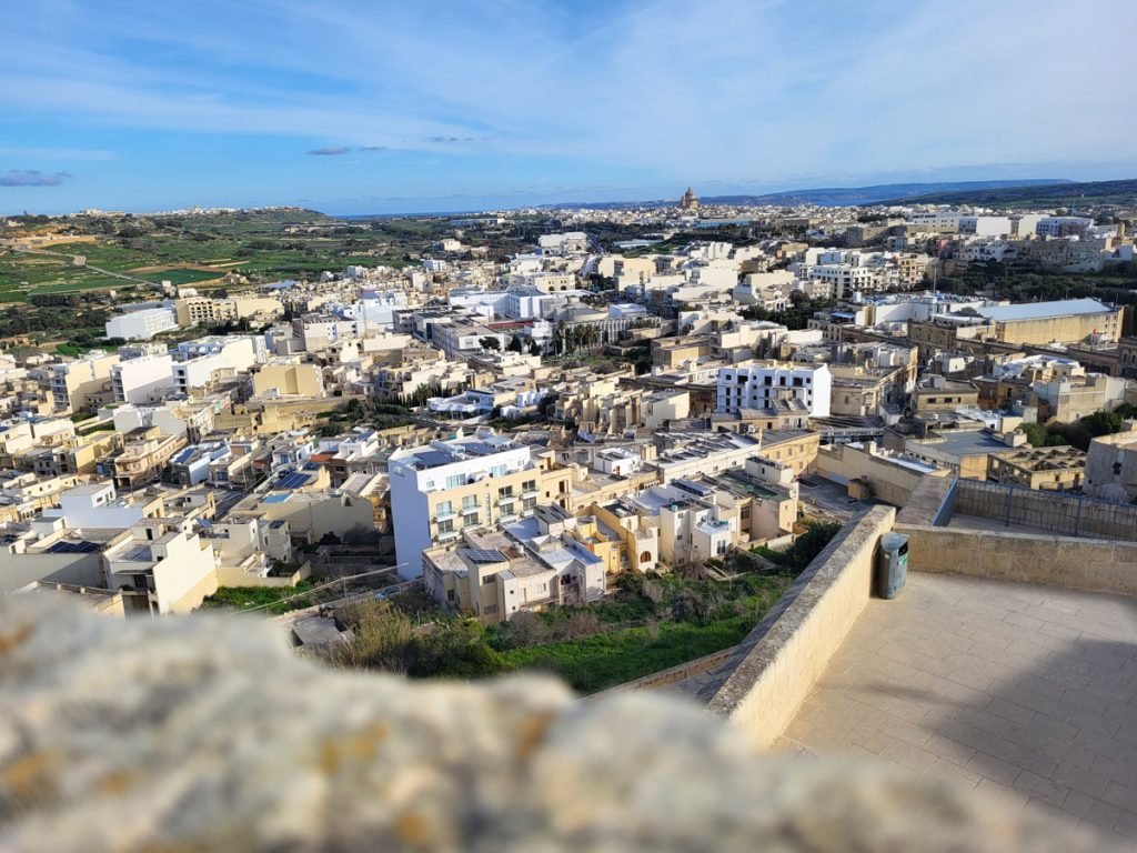 Blick über Victoria, Gozo – Malta