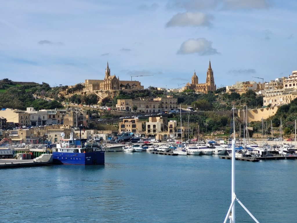 Anfahrt auf Gozo – Malta