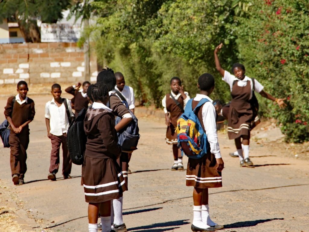 Schulkinder in Sambia